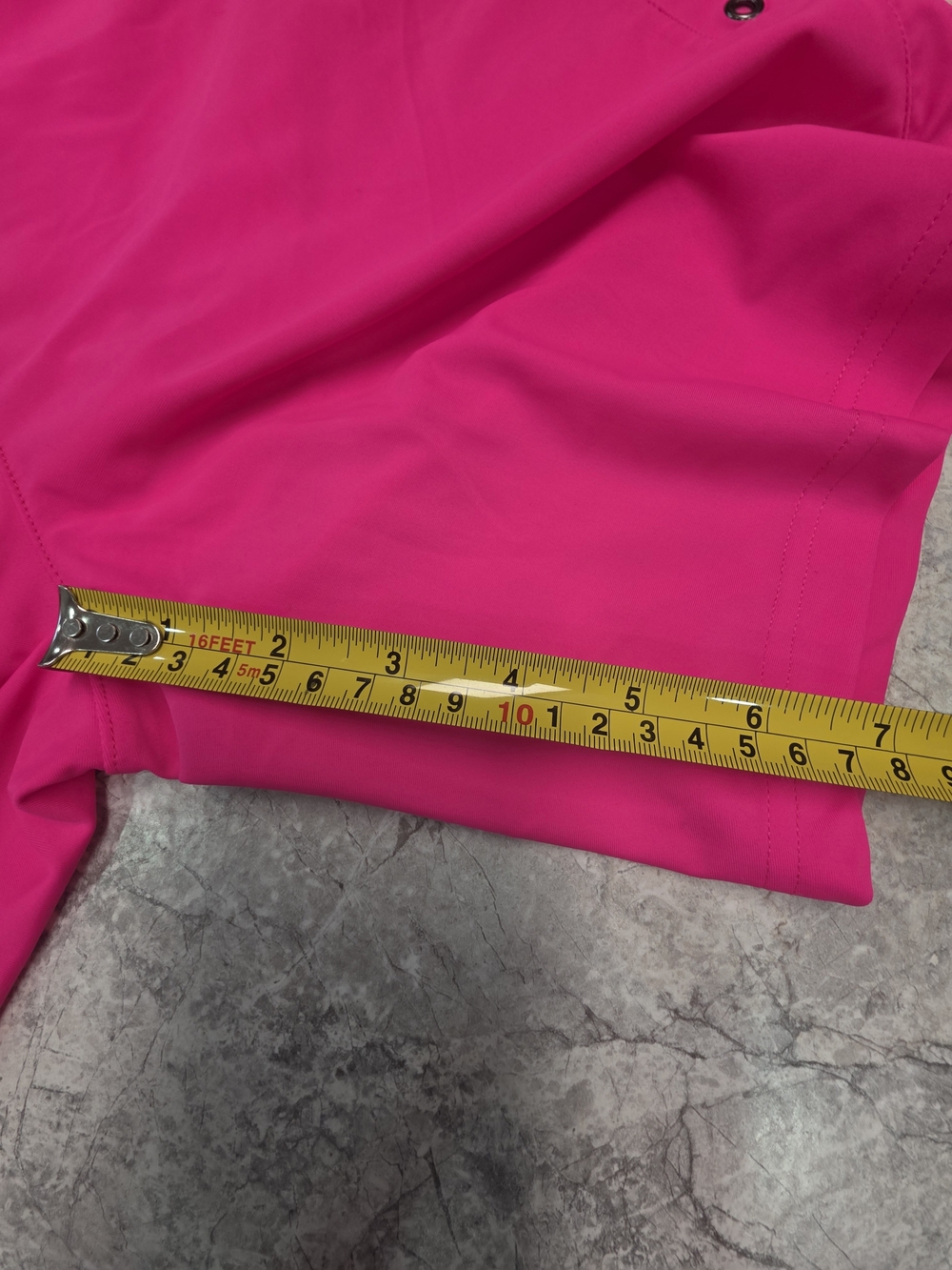 High-Waist Athletic Shorts in Fuchsia Pink With Built In Lining - Picture 6 of 6